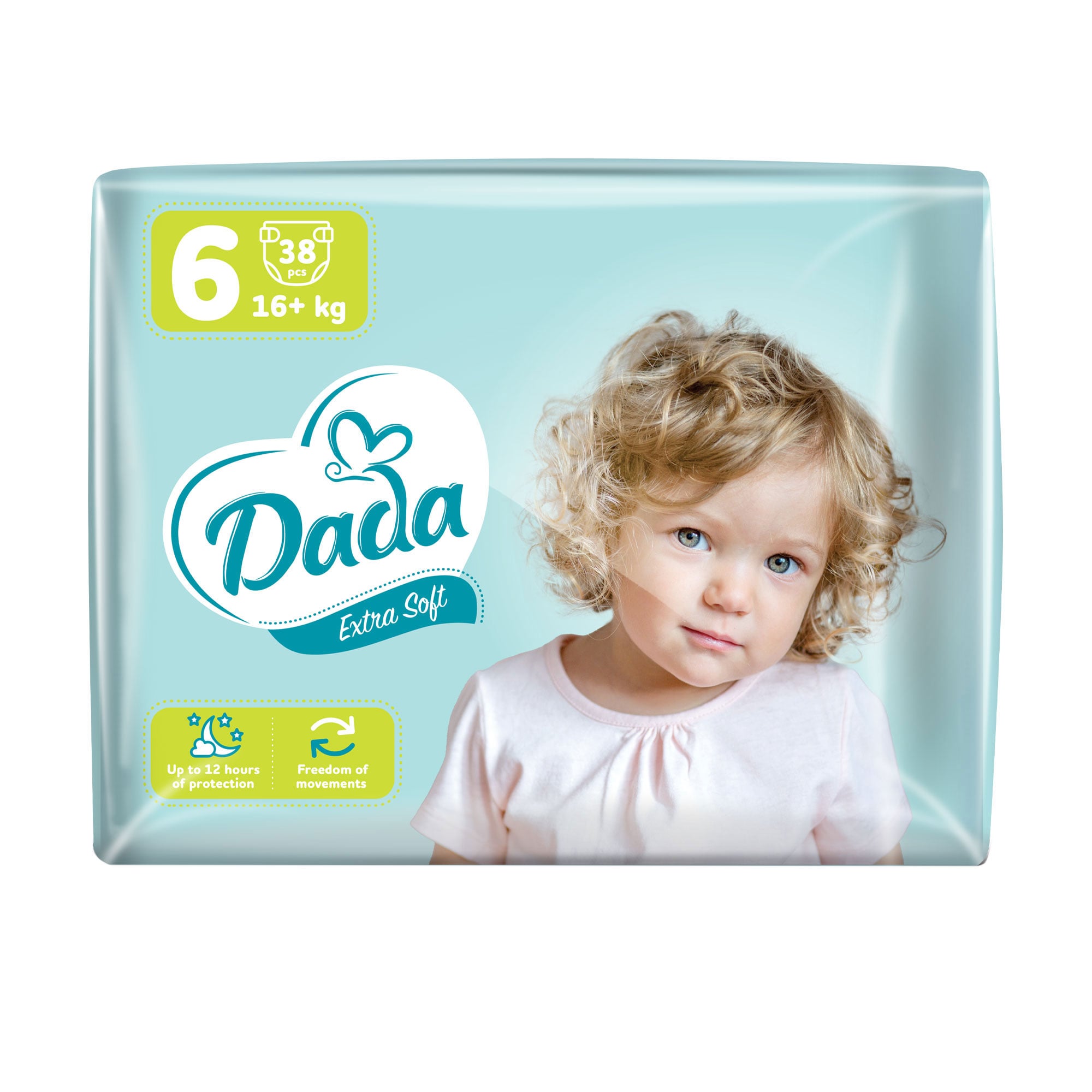 Підгузки Dada Extra Soft розмір 6 Extra Large (16+ кг), 38 шт
